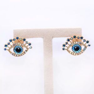 Delicate Beautiful large blue Eye Earrings